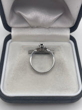 Load image into Gallery viewer, 9ct white gold sapphire and diamond ring
