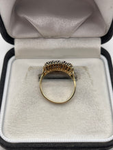 Load image into Gallery viewer, 9ct gold amethyst and diamond ring
