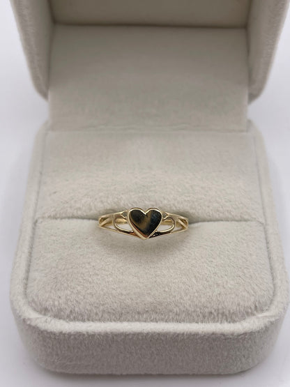 9ct gold heart ring