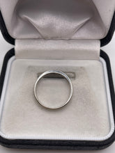 Load image into Gallery viewer, 9ct white gold sapphire and cz ring
