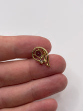 Load image into Gallery viewer, 9ct gold amethyst and diamond pendant
