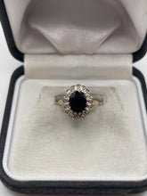 Load image into Gallery viewer, 9ct gold sapphire and diamond ring
