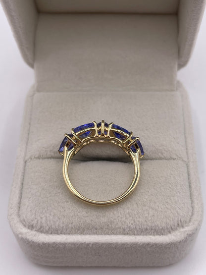 9ct gold tanzanite ring