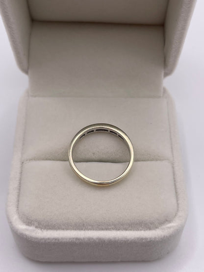 9ct white gold diamond ring