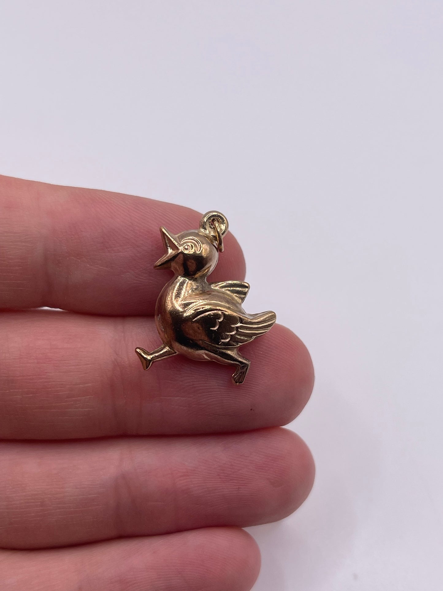9ct gold duck charm