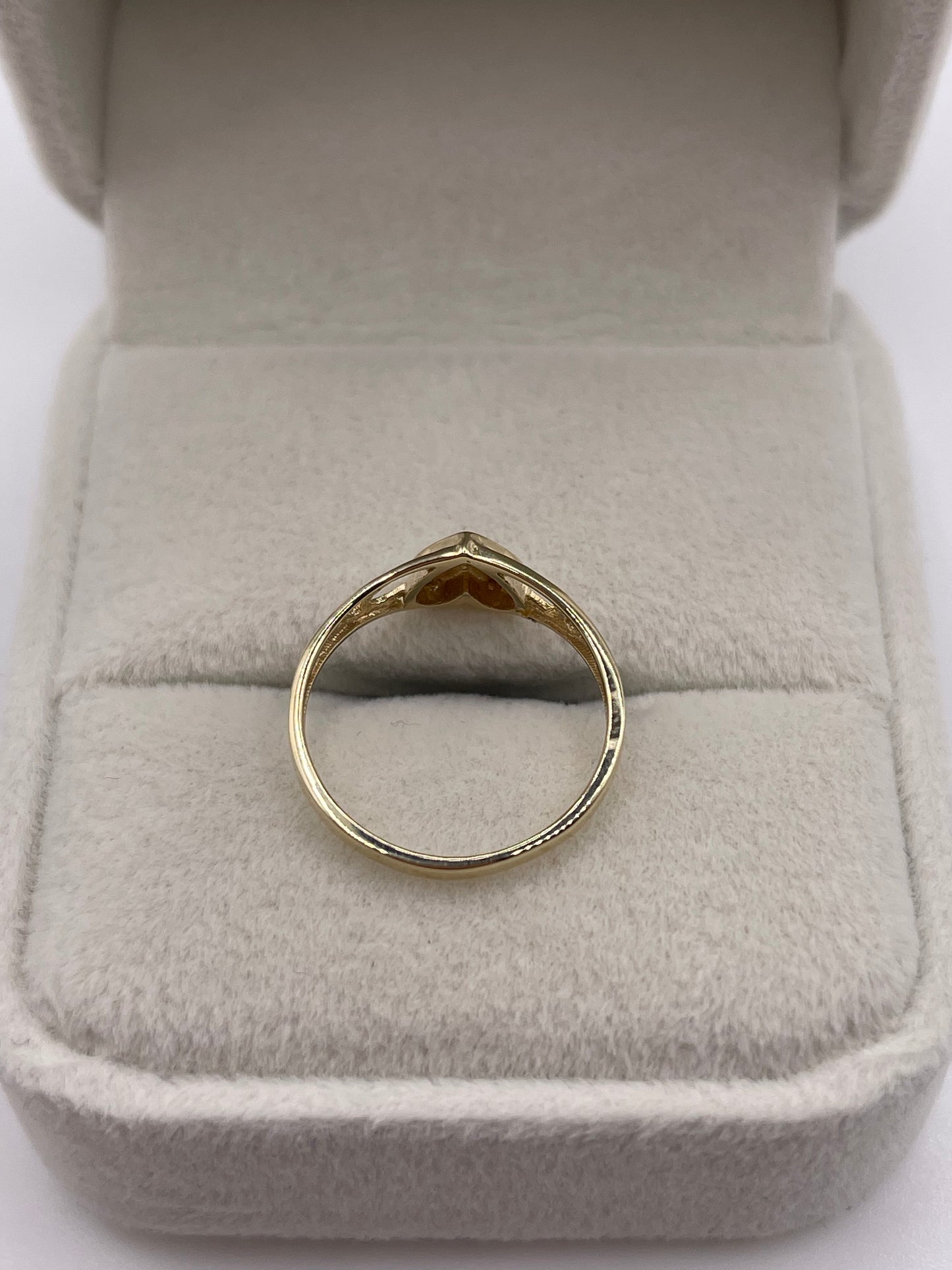 9ct gold heart ring