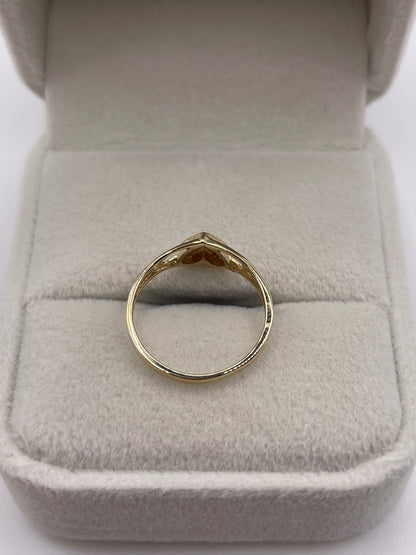 9ct gold heart ring