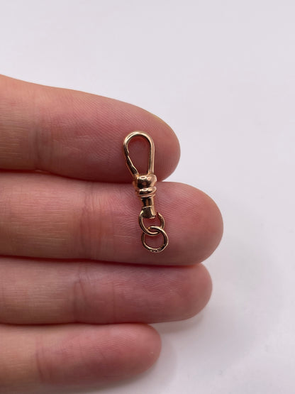 9ct rose gold dog clip 4