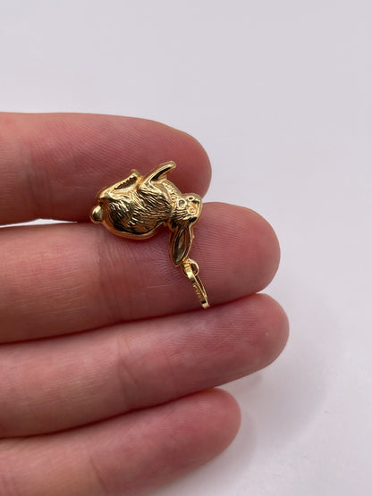 9ct gold rabbit charm