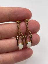 Load image into Gallery viewer, 9ct gold opal earrings
