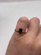 Load image into Gallery viewer, 9ct gold diopside and zircon ring
