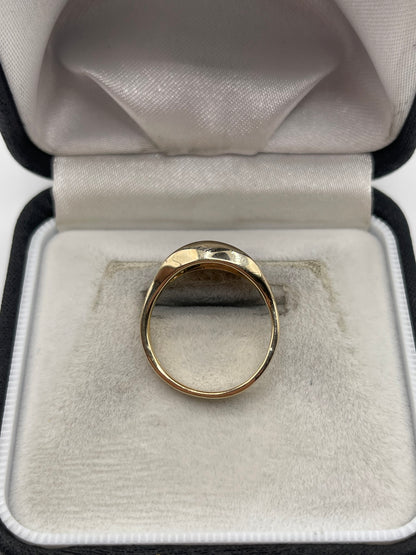 Clogau 9ct two tone gold Celtic ring
