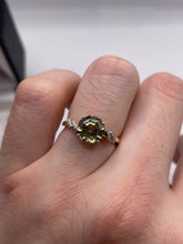 Load image into Gallery viewer, 14ct gold quartz and diamond ring
