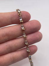 Load image into Gallery viewer, 9ct gold rainbow moonstone bracelet
