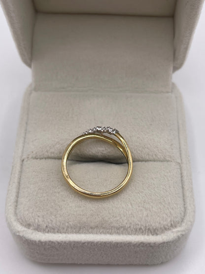 9ct gold diamond cluster ring