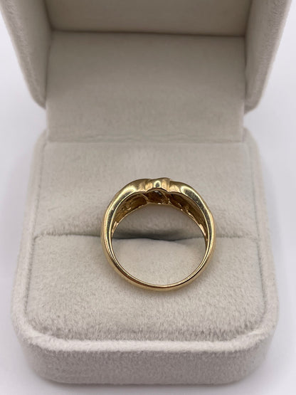9ct gold diamond cluster ring