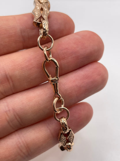 9ct rose gold bracelet