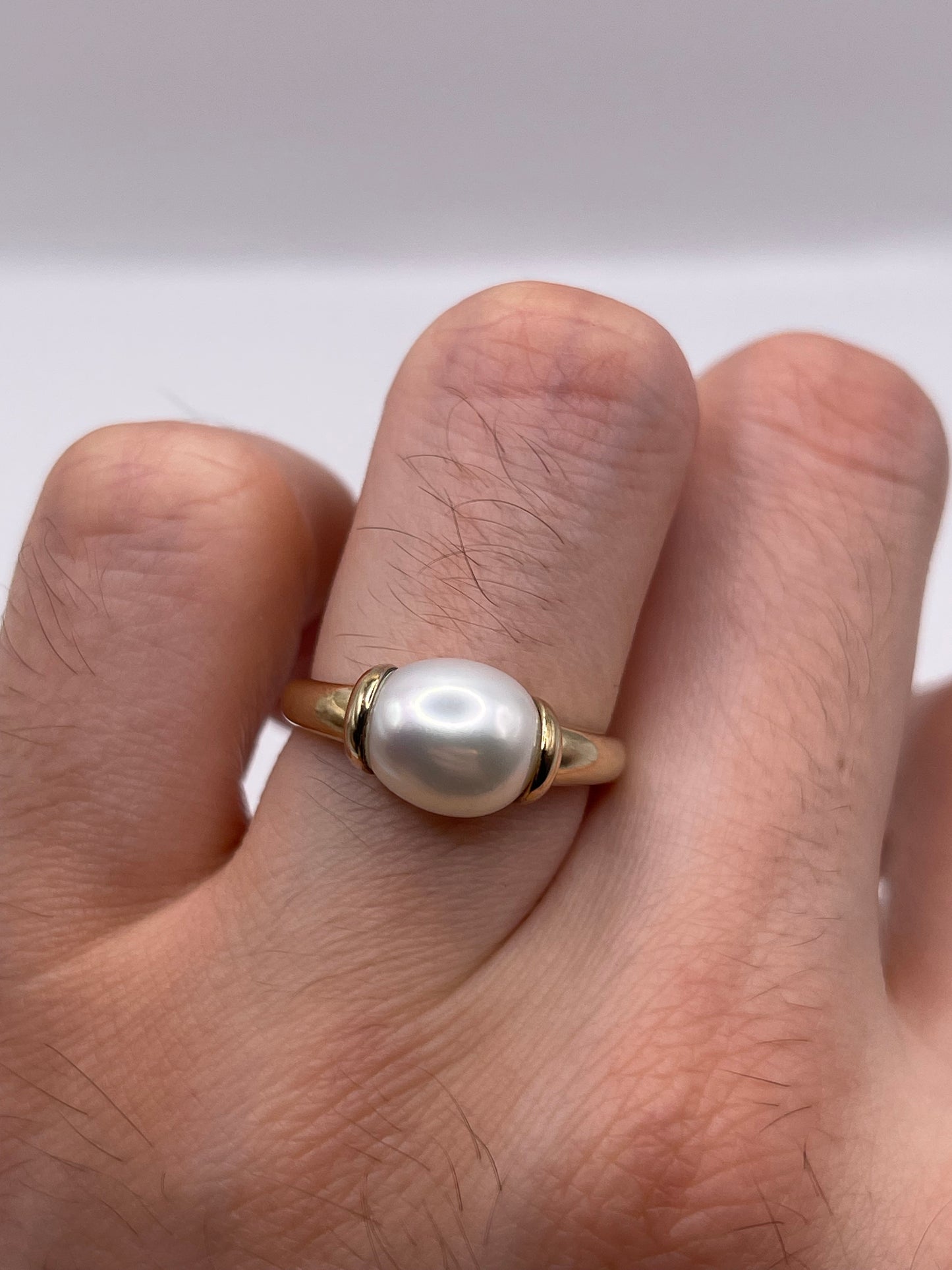 9ct gold pearl ring