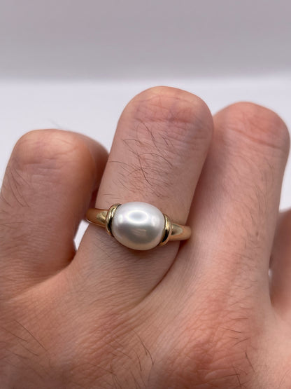 9ct gold pearl ring