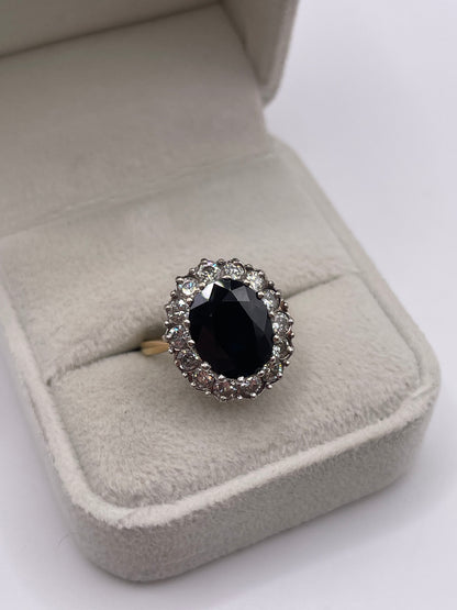 18ct gold sapphire and diamond ring