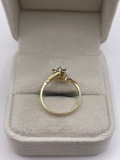9ct gold tanzanite and opal ring