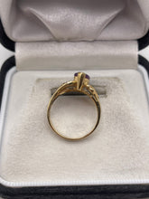 Load image into Gallery viewer, 9ct gold amethyst and diamond ring
