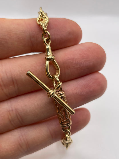 9ct two tone gold bracelet
