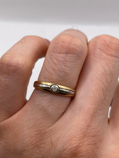 9ct gold diamond ring
