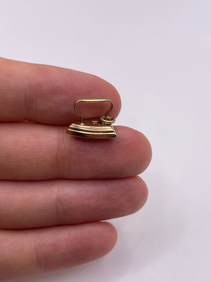 9ct gold iron charm