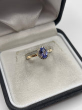Load image into Gallery viewer, 9ct gold tanzanite and diamond ring
