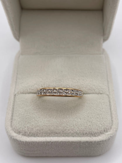 9ct gold diamond ring