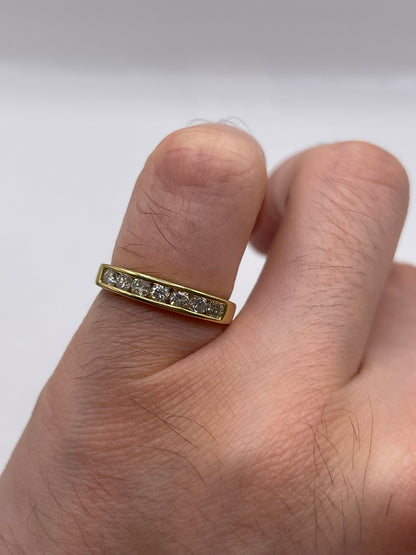 18ct gold 50 point diamond ring