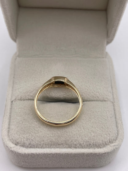 9ct gold onyx ring