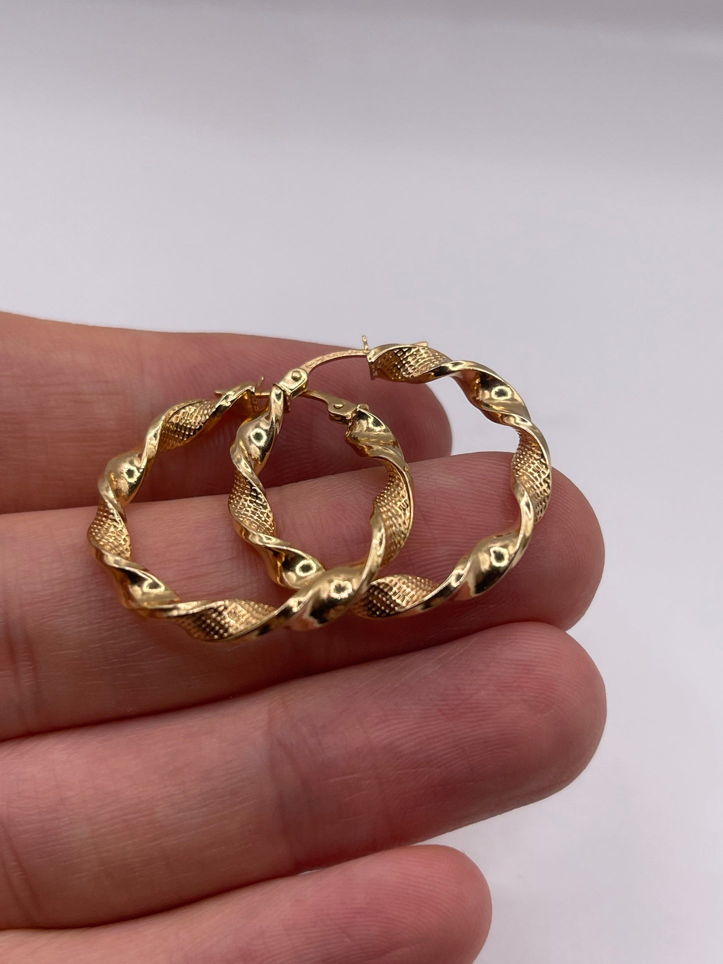 9ct gold Creole earrings