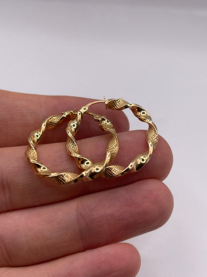 9ct gold Creole earrings