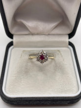 Load image into Gallery viewer, 18ct gold ruby and diamond ring
