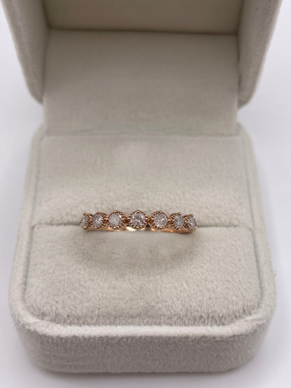 9ct rose gold diamond ring