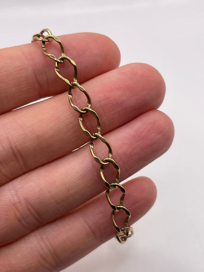 9ct gold padlock bracelet