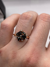 Load image into Gallery viewer, 14ct rose gold spinel and diamond ring
