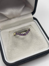 Load image into Gallery viewer, 9ct gold amethyst ring
