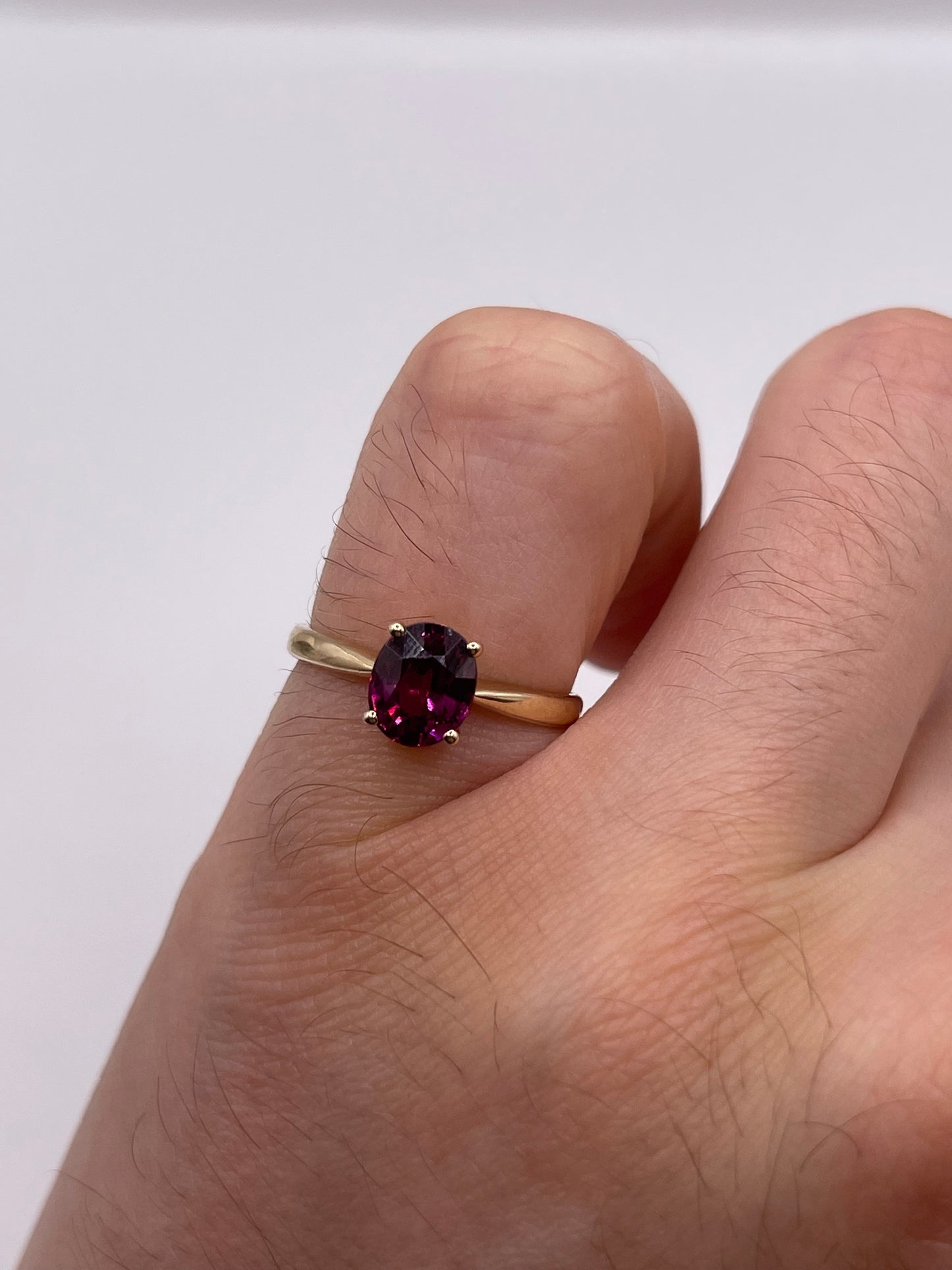 9ct rose gold tourmaline ring