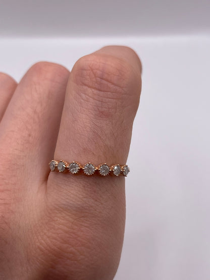 9ct rose gold diamond ring