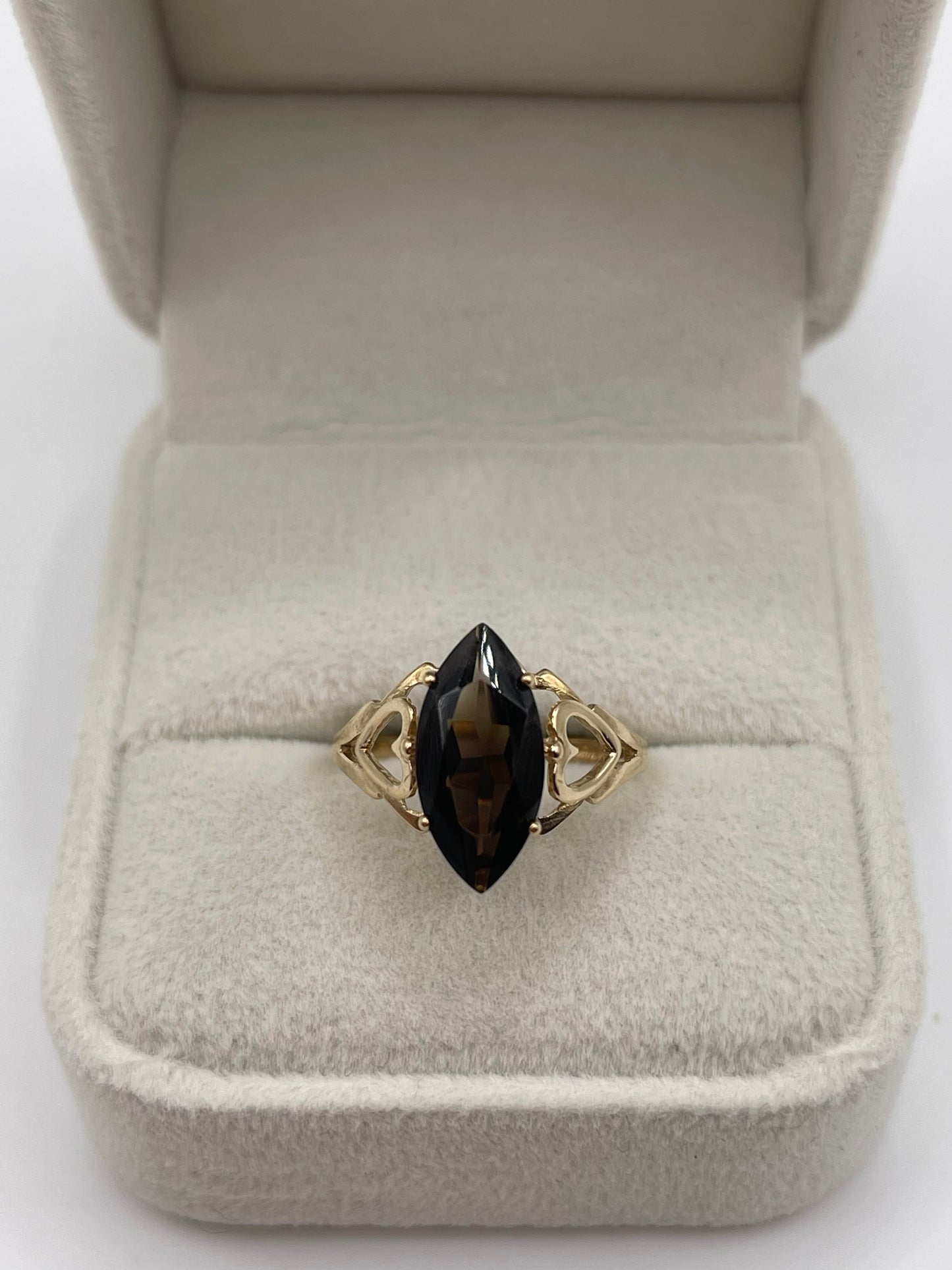 9ct gold Smokey quartz ring
