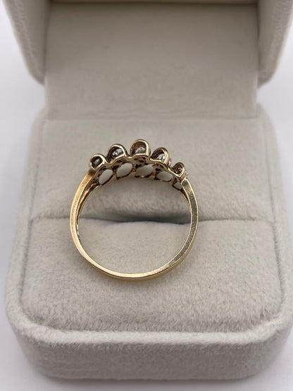 9ct gold diamond ring