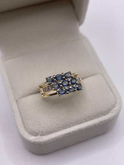 9ct gold sapphire ring