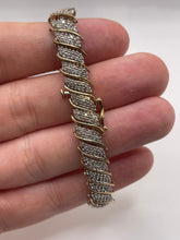 Load image into Gallery viewer, 9ct gold 2.75ct diamond bracelet
