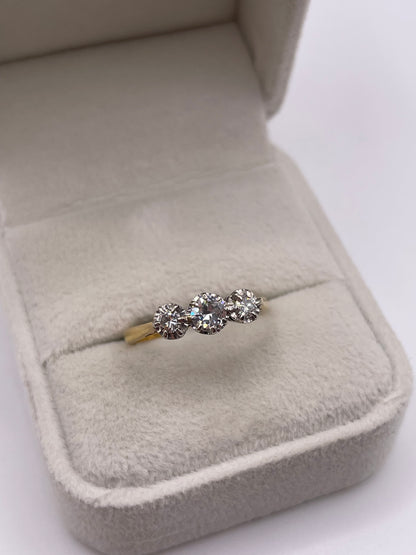18ct gold diamond ring