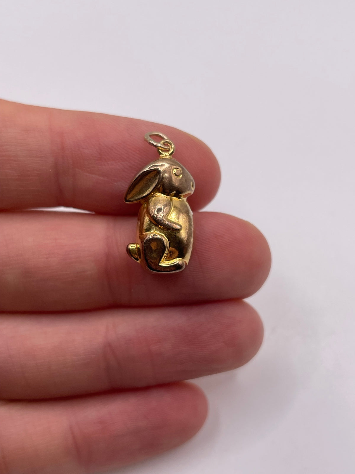 9ct gold bunny charm
