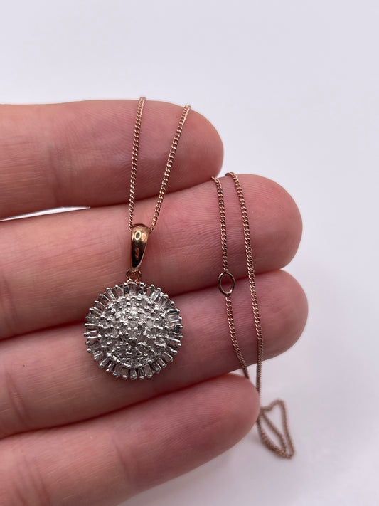 Silver diamond necklace