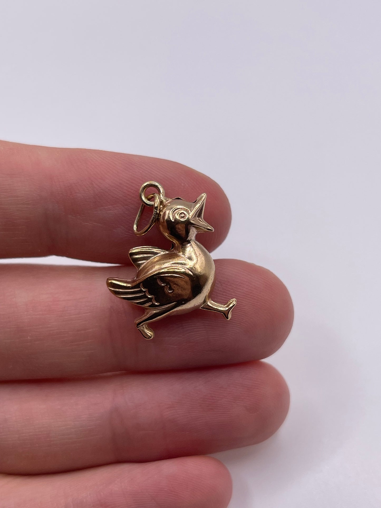 9ct gold duck charm